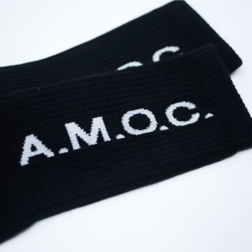 A.M.O.C. tube socks BLACK - Image 3