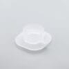 Arno Glass Cup & Saucer — Frosted Glass