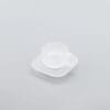 Arno Glass Espresso Cup & Saucer — Frosted Glass