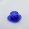 Arno Glass Cup & Saucer — Cobalt