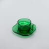 Arno Glass Cup & Saucer — Green