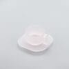 Arno Glass Cup & Saucer — Frosted Pink