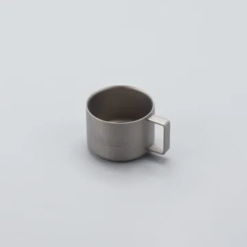 A.M.O.C. titanium insulated espresso cup [w/ handle]