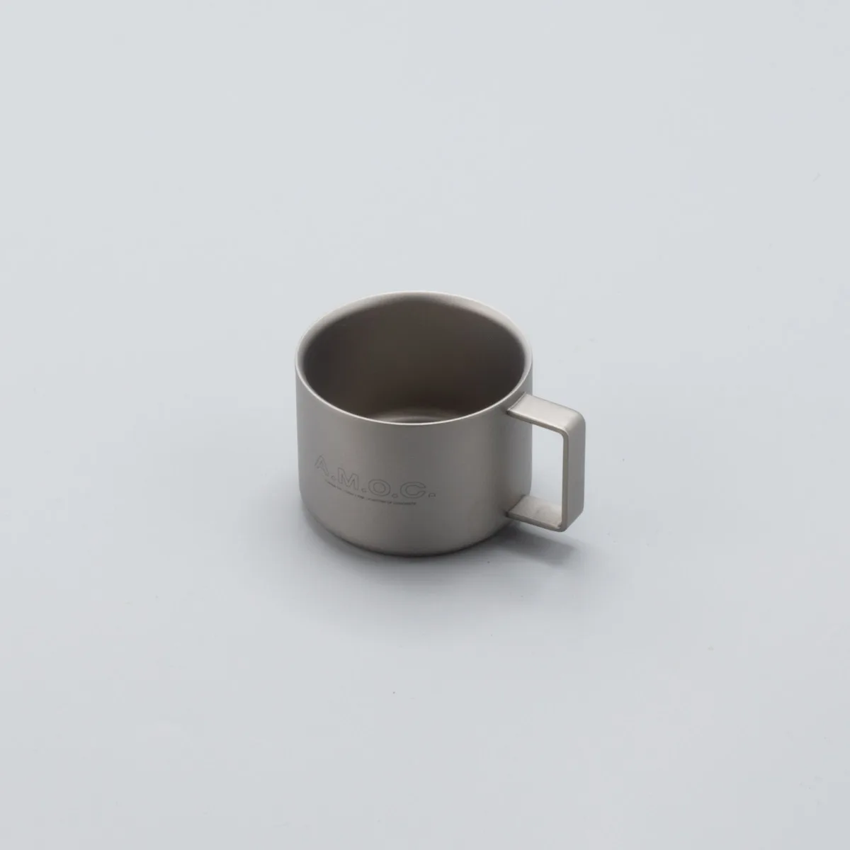A.M.O.C. titanium insulated espresso cup [w/ handle]
